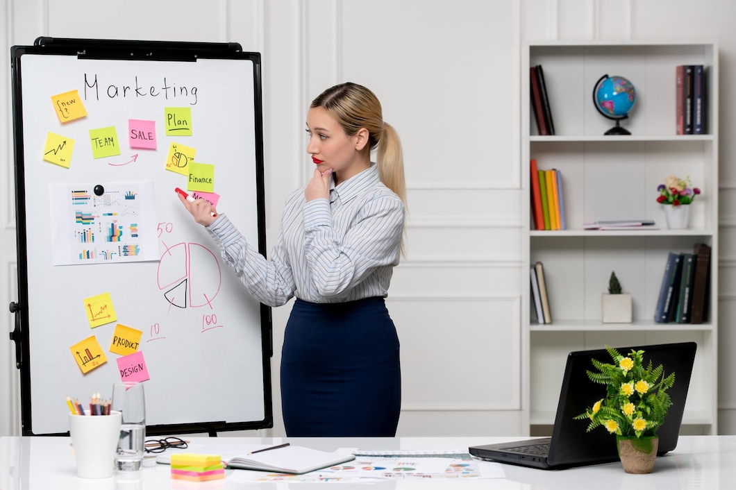 marketing-smart-cute-business-lady-striped-shirt-office-thinking-new-idea_140725-165556